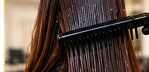 Combing Gh2 through a section of hair