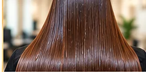 Smooth, shiny hair after the Gold HairPlex treatment